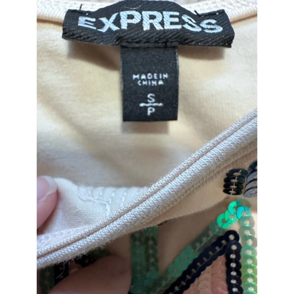 NWOT Express Sequined Southwestern Print Skirt and Top, Size S / XS - Picture 4 of 7